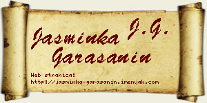 Jasminka Garašanin vizit kartica